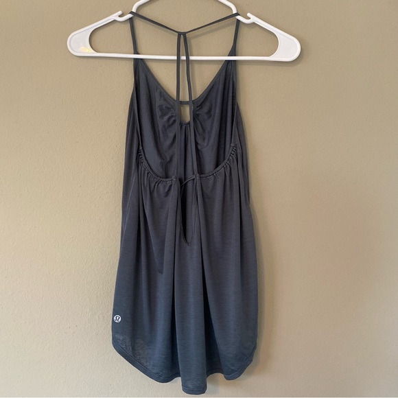 Lululemon Tighten Up Tank Sea Steel Green Flowy Comfy Tank Top Athletic Sport - Picture 8 of 9